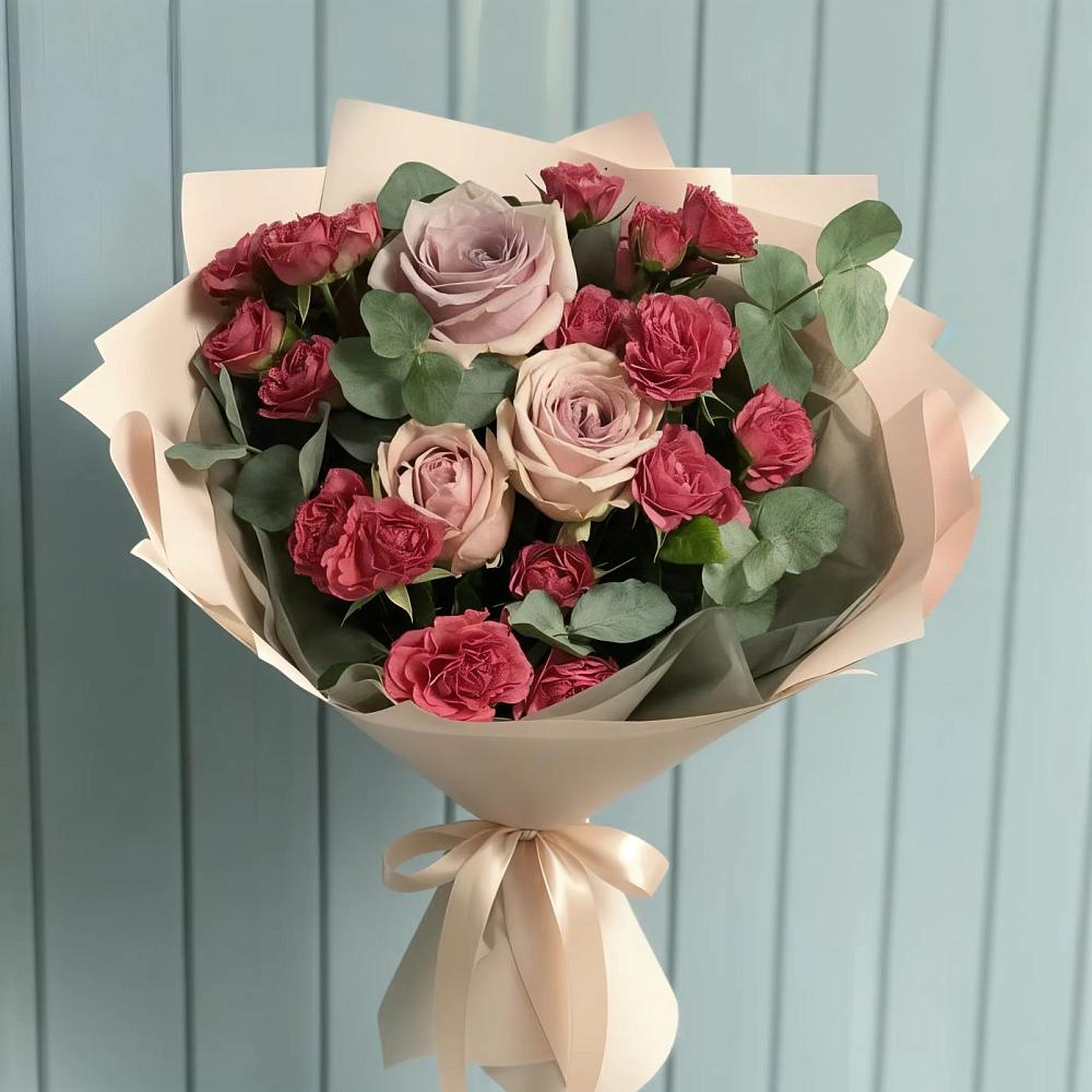Букет цветов из: Гвоздики и Розы в Тимашевске
