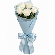 Букет 5 Белых роз Проуд в Тимашевске
