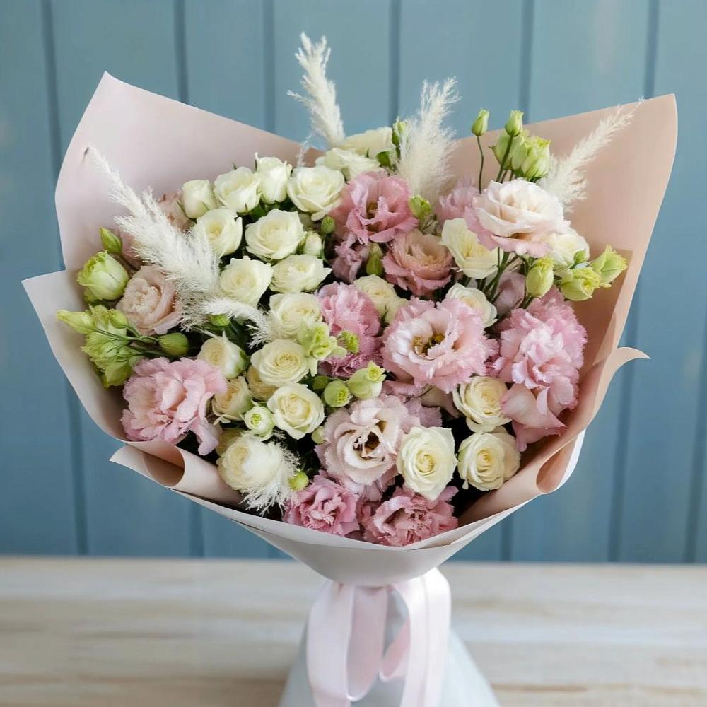 Букет цветов из: Альстромерии и Розы в Тимашевске