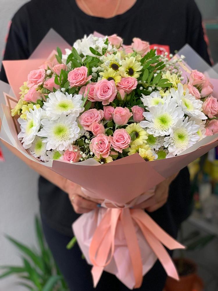 Букет цветов из: Розы и Хризантемы в Тимашевске