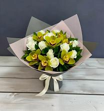 Букет цветов из:  Орхидеи и Розы в Тимашевске