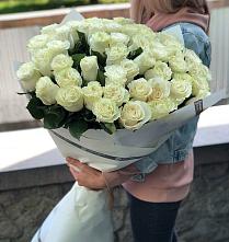 Букет 35 Белых роз в Тимашевске