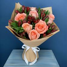 Букет цветов из:  Розы и Альстромерии в Тимашевске