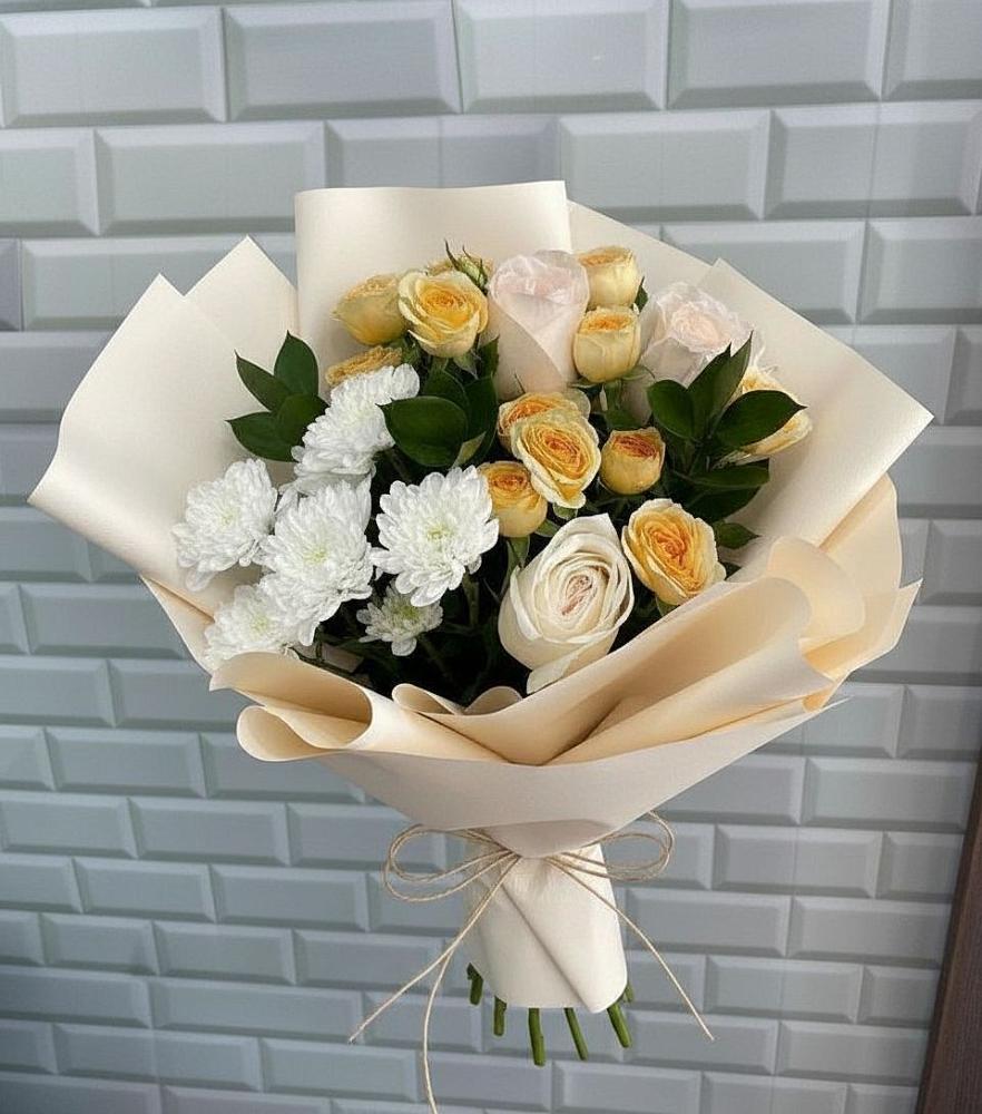 Букет цветов из: Розы и Хризантемы в Тимашевске