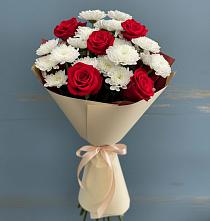 Букет цветов из:  Розы и Хризантемы в Тимашевске