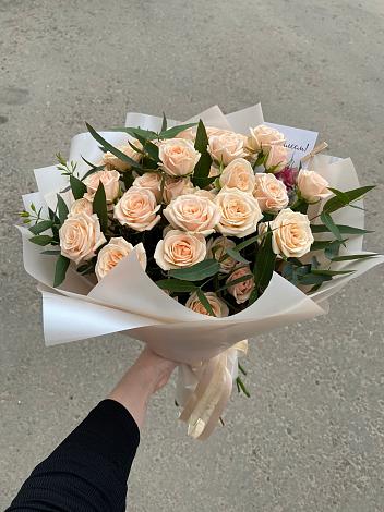 Букет Кремовые розы Латте в Тимашевске