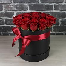 Цветочная композиция из Розы в шляпной коробке в Тимашевске