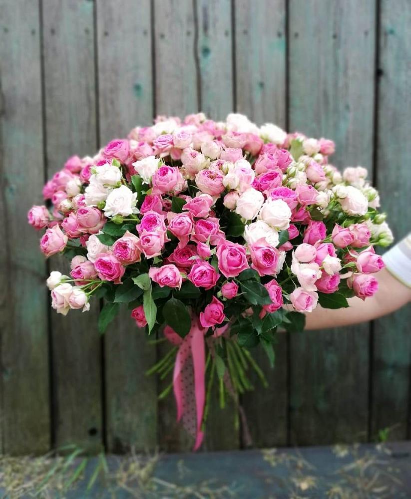 Букет Розовые кустовые розы Натали и Лав Лидия в Тимашевске