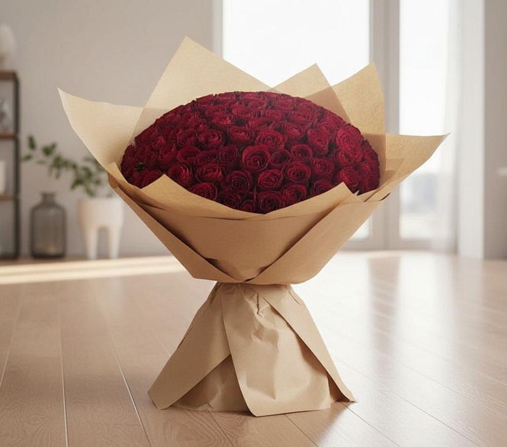 Букет 101 Красная роза в Тимашевске