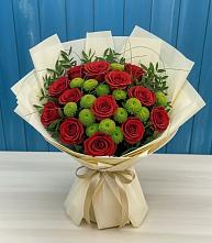 Букет цветов из:  Розы и Хризантемы в Тимашевске