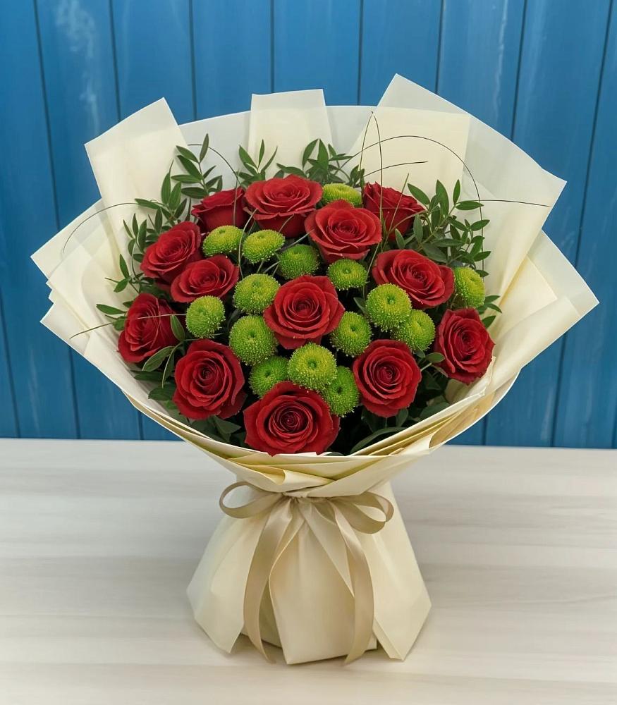 Букет цветов из: Розы и Хризантемы в Тимашевске